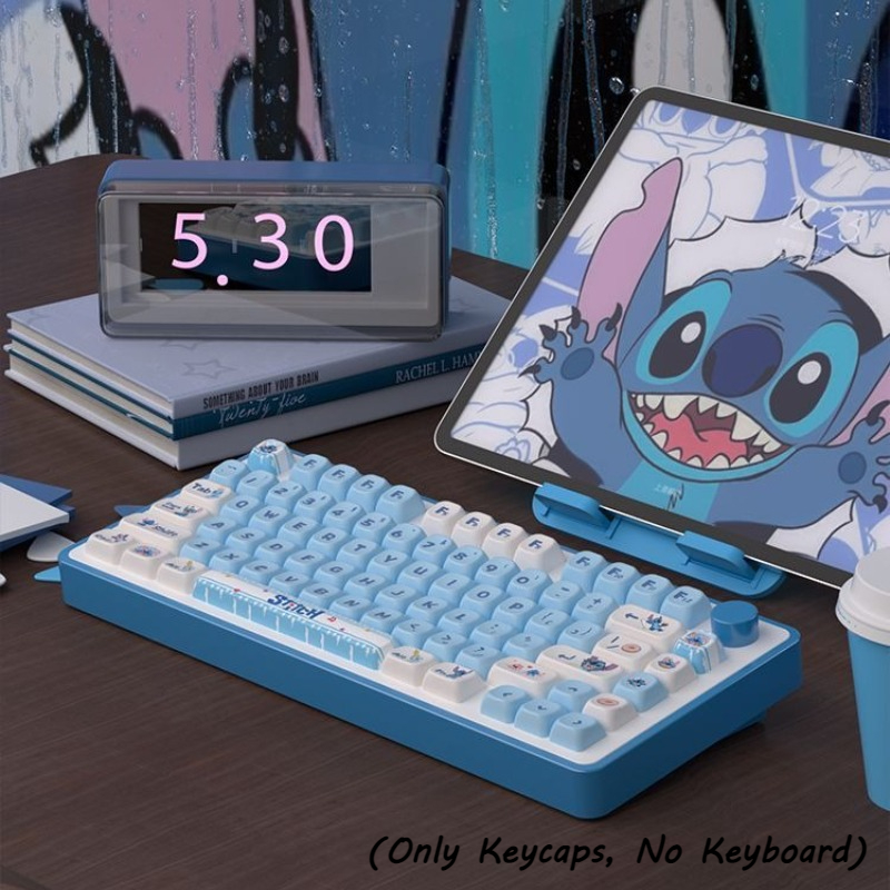 Gaming Accessories Aesthetic - Zestaw nakładek na klawisze Stitch do