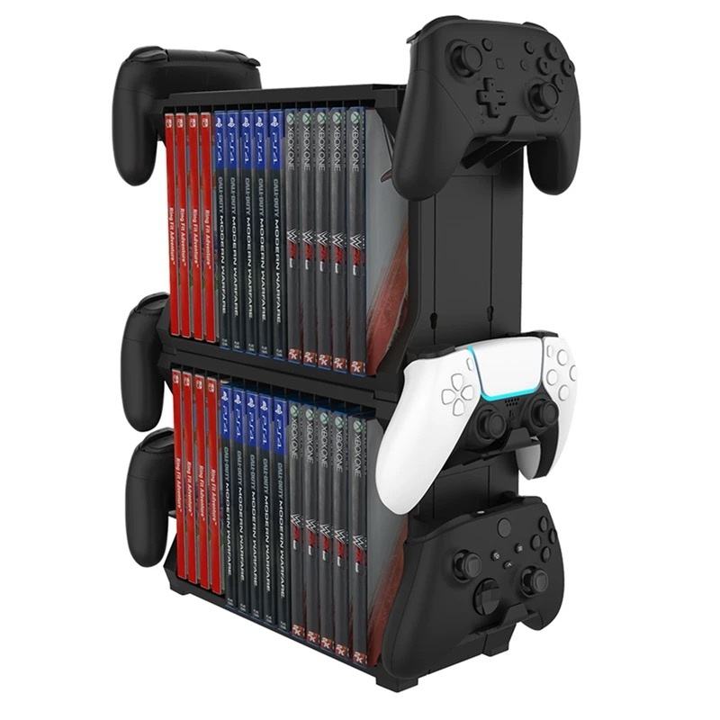 Gaming Accessories Rack - Stojak na gry z uchwytem na