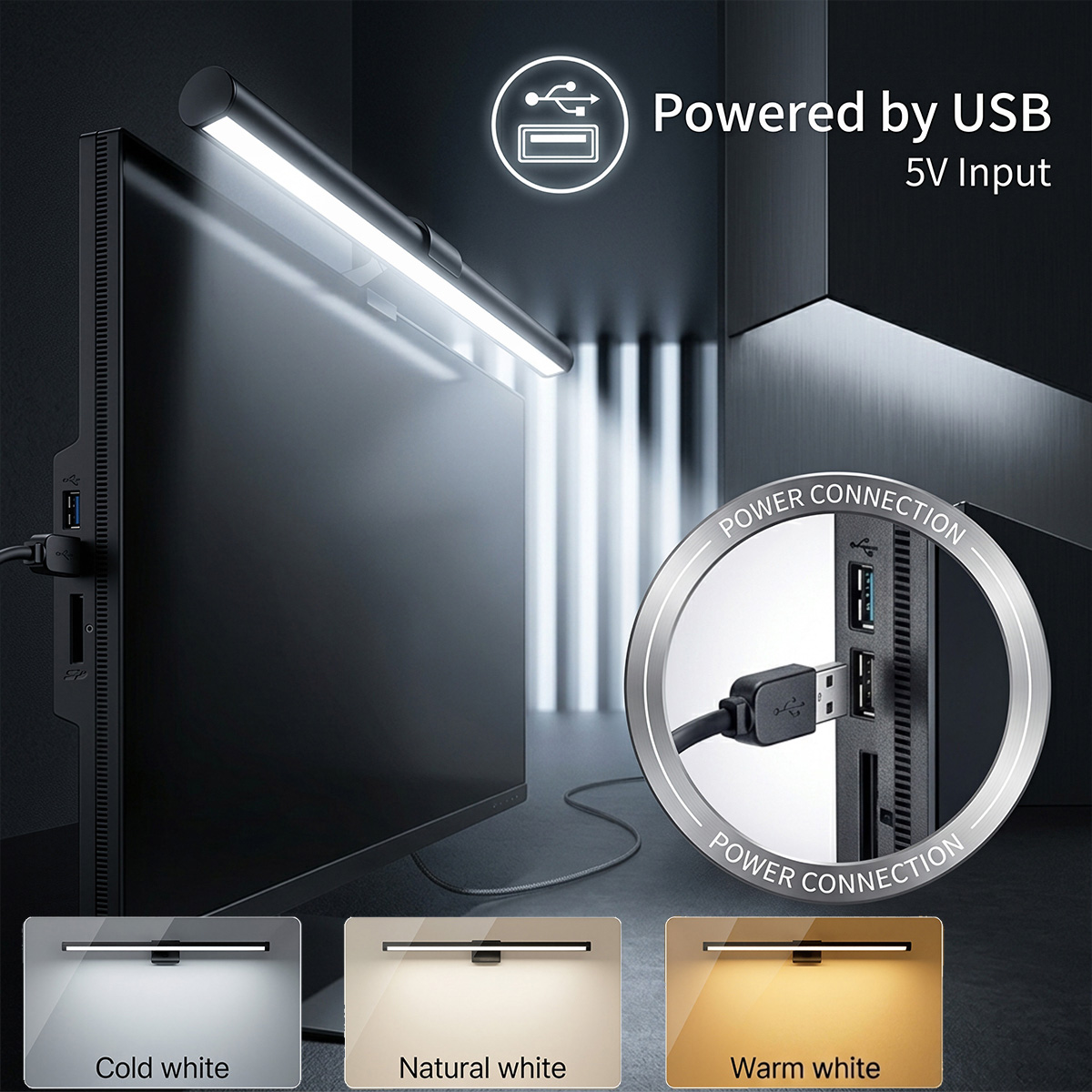 Lampa LED do monitora komputer – Monitor Light Bar recenzja i cena
