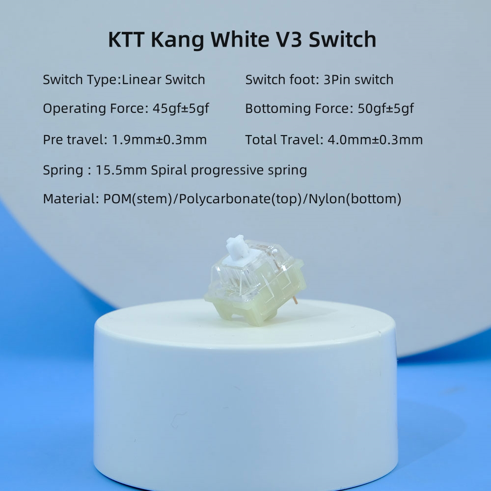 KTT Kang białe V3 przełączniki – Gaming Accessories Aesthetic recenzja i cena