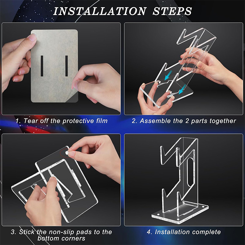 1 szt. Dwupoziomowy akrylowy u – Gaming Accessories Rack recenzja i cena