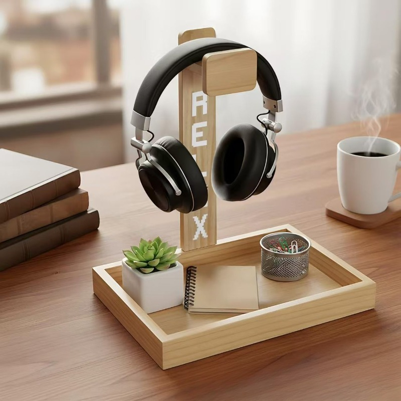 Drewniany stojak na słuchawki  – Gaming Accessories Rack recenzja i cena