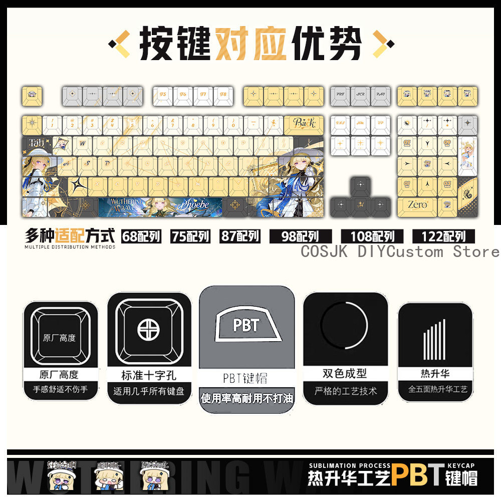 122 Klawisze Anime Phoebe Wuth – Gaming Accessories Gamestop recenzja i cena